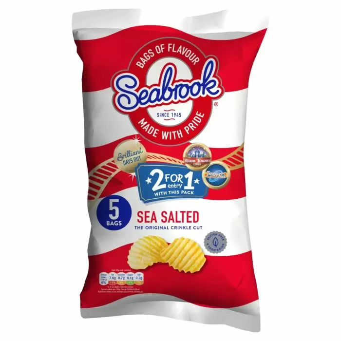 Seabrook Sea Salted The Original Crinkle Cut 5 Pack