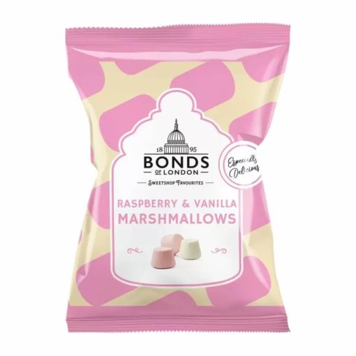 Bonds Especially Delicious Raspberry & Vanilla Marshmallows Bags 100g ...